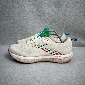 Brooks Shoes Womens Size 8.5 Revel 6 White Athletic Running Sneakers 1203861B109